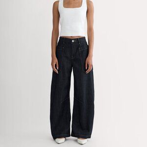 Everlane Women's Gardener Pull-On Jean in Dark Indigo, Size 28, Denim